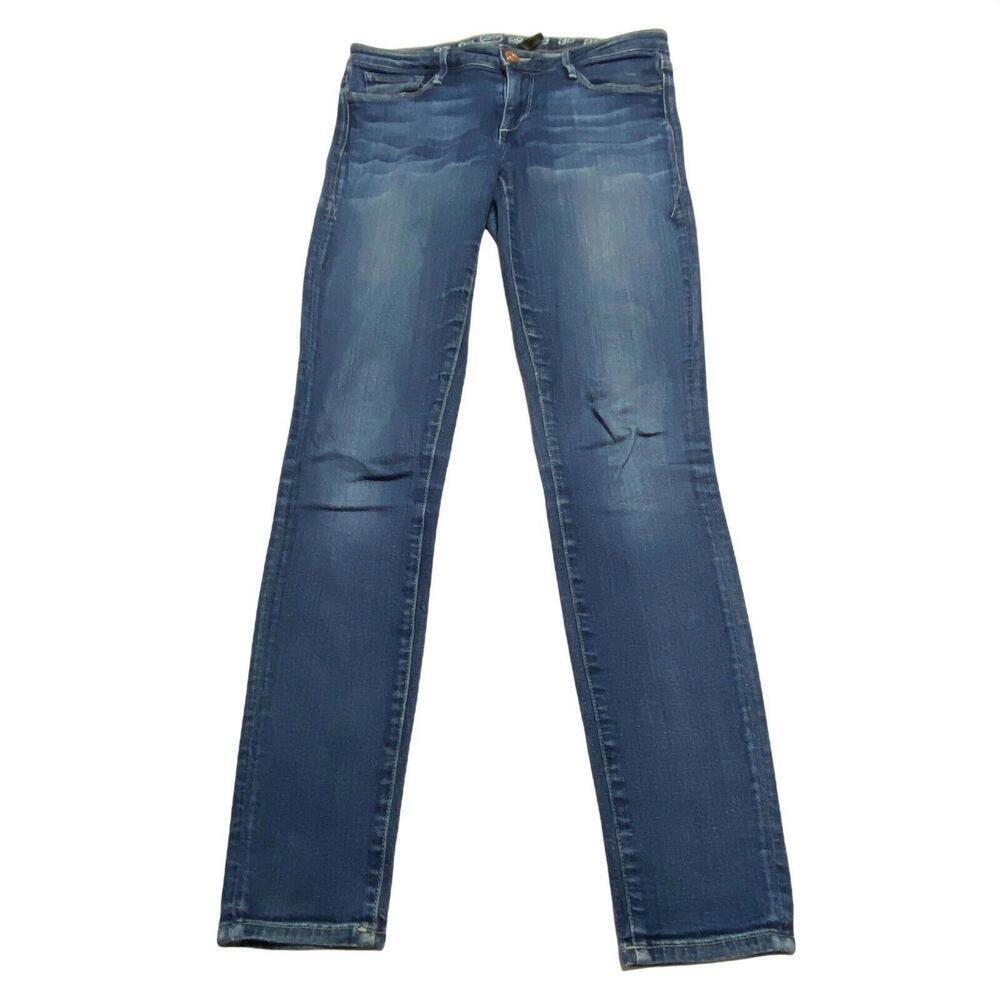 Earnest Sewn‎ Harlan skinny fit tapered leg Women's size 27 blue jeggings jeans